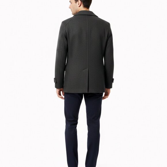 🧥 ZARA MAN LUXURY WOOL Winter Coat - Charcoal Grey - Classic/Stylish - Men XL - Picture 7 of 10